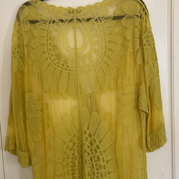Cotton-blend lace cover / kimono - Picture 6 of 10